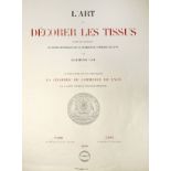 Cox (Raymond). Le Art de Decorer les Tissus, Paris, 1900, numerous chromolithographs and
