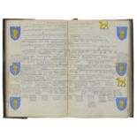 Grosvenor Family. A heraldic and genealogical manuscript of the Grosvenor family compiled by Richard