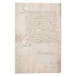 *Austrian Royalty. A group of 5 documents signed by Austrian royal family members, circa 1580-