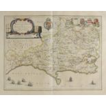 Dorset. Blaeu (Johannes), Comitatus Dorcestria sive Dorsettia vulgo Anglice Dorset Shire,