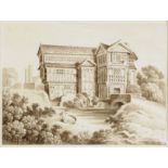 *Cheshire. View of Little Moreton Hall, near Congleton, Cheshire, early-mid 19th century, pen, ink &