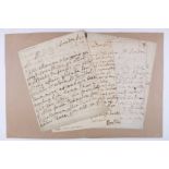 *FitzRoy (Charles, 2nd Duke of Grafton, 1683-1757). A group of 5 autograph letters signed 'Grafton',