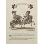 *Military Figures. A collection of ten plates of military costume, circa 1770, hand coloured