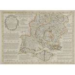 Maps. A mixed collection of approximately sixty maps, mostly 18th & 19th century, including