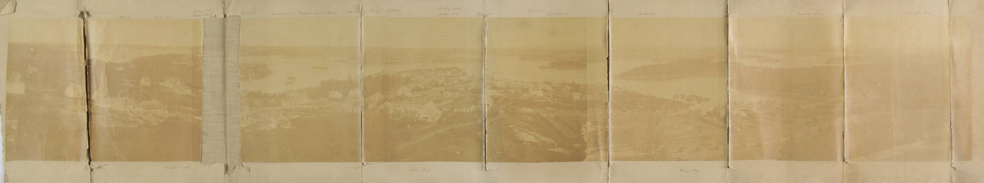 *Australia. Sydney from North Shore, 1875, panorama photograph of Sydney by Charles Bayliss (1850-