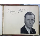 Autograph albums. A group of 3 small autograph albums, late 19th and early 20th century, the first
