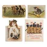 *Cat Greeting Cards. A collection of approximately 200 Victorian/Edwardian and later