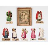 Manuscript paper doll book. The History of Little Fanny exemplified in a series of figures, A new