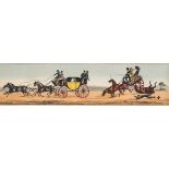 *Panorama. [Going to Epsom Races, by Henry Alken, S. and J. Fuller, circa 1819], hand-coloured