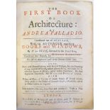 Palladio (Andrea). The First Book of Architecture..., translated out of Italian, with an Appendix