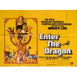 *Enter the Dragon, directed by Robert Clouse, 1972, starring Bruce Lee, UK quad poster in folded