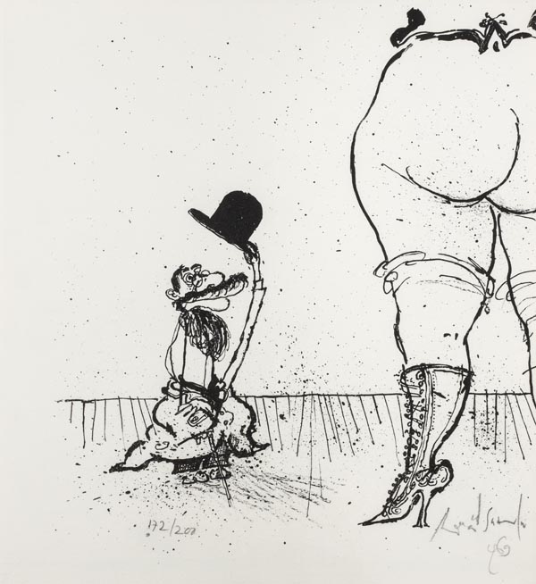 Searle (Ronald). Hommage … Toulouse Lautrec, Edition Empreinte, Paris, 1969, lithograph
