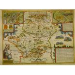 England & Wales. Mercator (Gerard & Hondius Henricus), Northumbria, Cumberlandia et Dunelmensis
