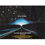 *Close Encounters of the Third Kind, directed by Steven Spielberg, 1977, UK quad poster in folded