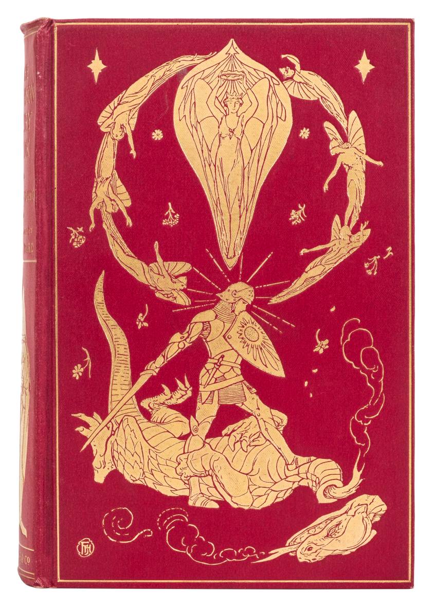 Lang (Andrew, editor). The Crimson Fairy Book, 1st edition, 1903, eight colour plates, including