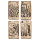 *Popish Plot. A part pack of Horrid Popish Plot playing cards, Robert Walton, circa 1679, together