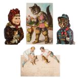 *Cat Postcards. A collection of 23 Edwardian and later "Squeaker" postcards, including Nursery Rhyme
