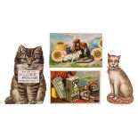 *Cat Greeting Cards. A collection of approximately 260 Victorian/Edwardian and later greeting cards,