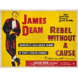 *Rebel Without a Cause, directed by Nicholas Ray, [1955], late 1950s reissue, printed in red, yellow