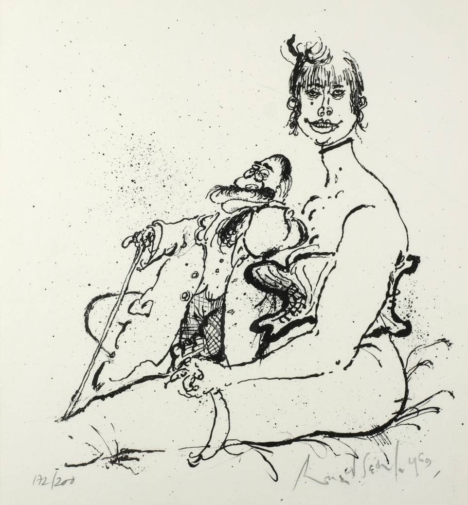 Searle (Ronald). Hommage … Toulouse Lautrec, Edition Empreinte, Paris, 1969, lithograph - Image 3 of 4
