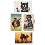 *Cat Greeting Cards. A collection of approximately 170 novelty greeting/postcards, Edwardian and