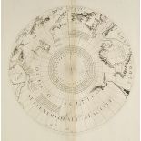 Coronelli (Vincenzo Maria). Two untitled maps/globe gores of the North & South poles, circa 1690,
