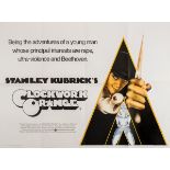 *A Clockwork Orange, directed by Stanley Kubrick, 1972, UK quad poster in folded condition, 30 x