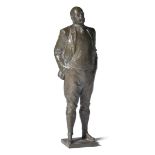 *Ransome (Arthur, 1884-1967). A bronze statuette of Arthur Ransome, by Jan Neumann, circa 1985, cast