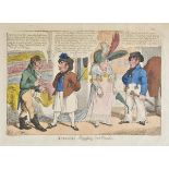 *Caricatures. Woodward (George Moutard), Sailors rigging out poll, circa 1807, etching with