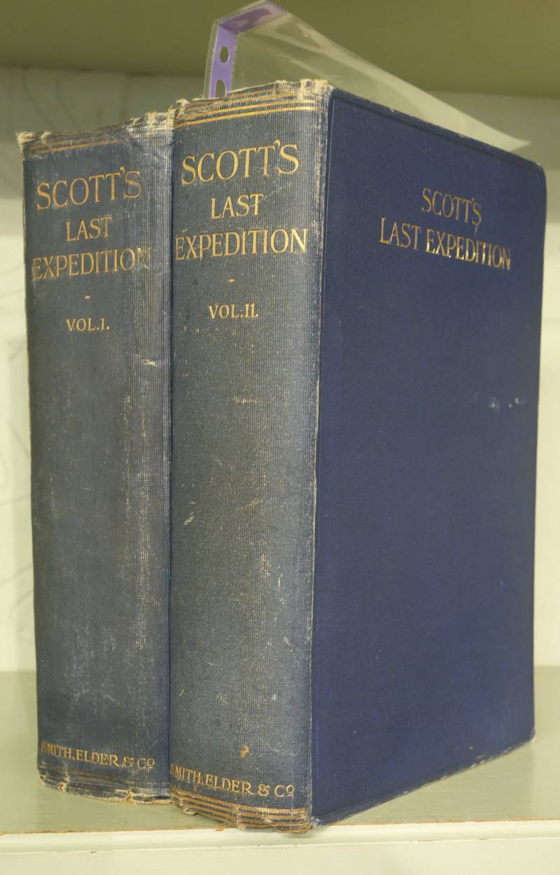 Scott (Captain R.F.). Scott's Last Expedition, 2 volumes, 2nd edition, 1913, photogravure portrait