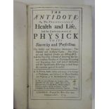 Pitt (Robert). The Antidote: Or, the Preservative of Health and Life, and the Restorative of Physick