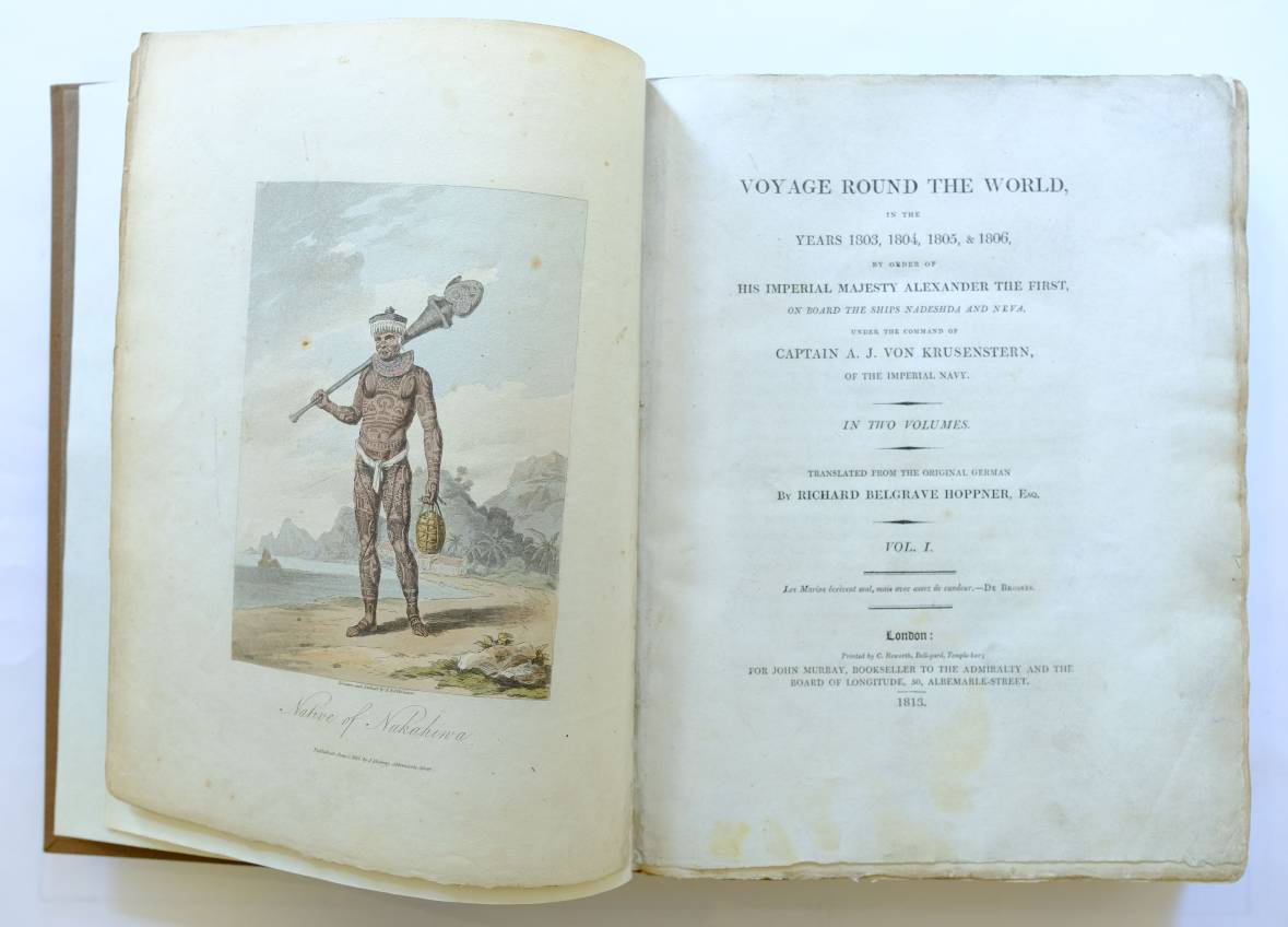 Krusenstern (Adam J. von). Voyage Round the World, in the Years 1803, 1804, 1805, & 1806, by the - Image 3 of 7