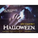 *Halloween, directed by John Carpenter, 1978, UK quad poster in folded condition, a few minor