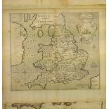 England & Wales. Hole (William), Englalond Anglia Anglosaxonum Heptarchia, [1637], uncoloured
