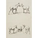 Hills (Robert). Etchings of Asses and Mules, R. Hills, 1808, 98 etchings on 56 plates, some light
