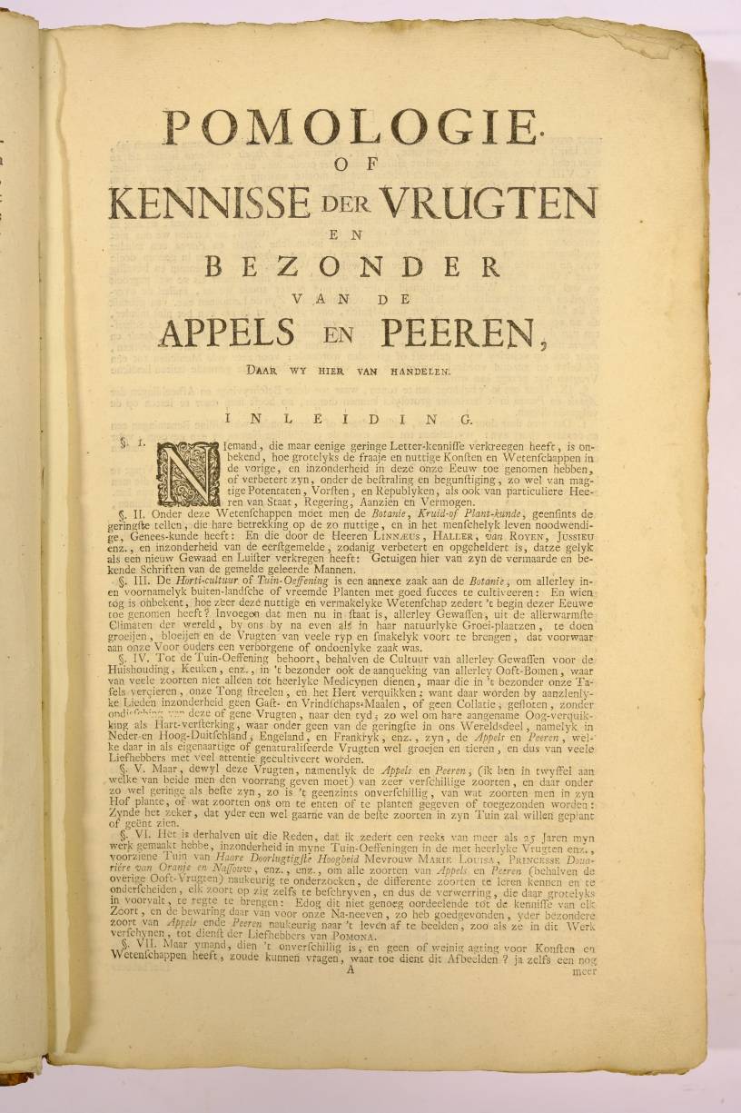 Knoop (Johann Hermann). Beschrijving en Afbeeldingen van de Beste Soorten van Appelen en Peeren, - Image 7 of 10