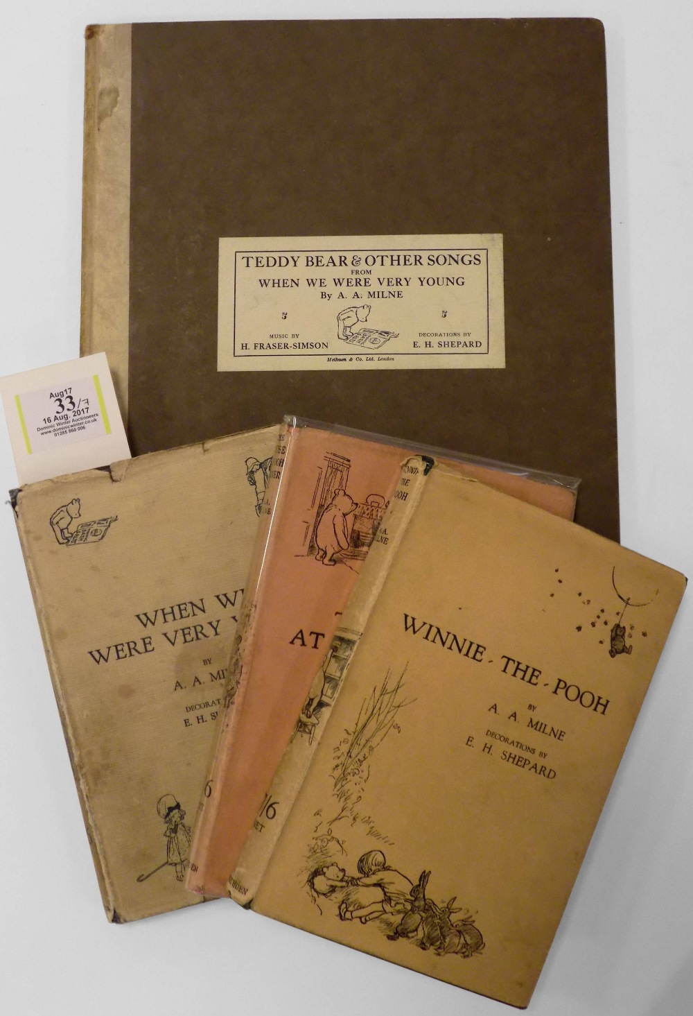Milne (A.A.). When We Were Very Young, 12th edition, December 1925, Winnie-The-Pooh, 5th edition,