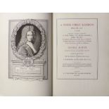 Defoe (Daniel). A Tour Thro' London about the year 1725..., facsimile limited edition of 350 copies,