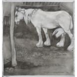 *Moore-Park (Carton, 1877-1956). The Cart-horse, grisaille watercolour on Goodall's Bristol Board