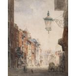 *Herdman (William Gawin, 1805-1882). James Street, Liverpool, 1854, watercolour on paper, signed and