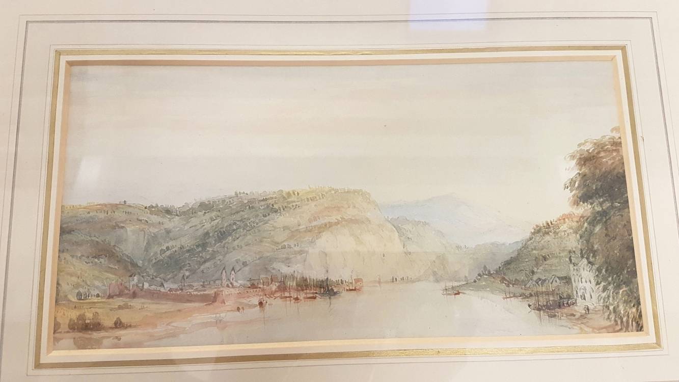 *Boys (Thomas Shotter, 1803-1874). Ehrenbreitstein on the Rhine, watercolour on paper, showing a - Image 3 of 4