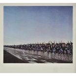Nevinson (Christopher Richard Wynne, 1889-1946). Column on the March, 1917, offset colour lithograph