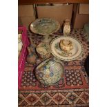 *Mixed Oriental. A collection of Korean ceramics, including an earthenware comport, decorated with