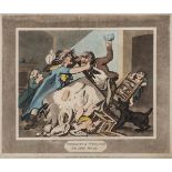 *Rowlandson (Thomas, 1756-1827). The Comforts of Matrimony. A good toast [and] Miseries of