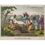 *Hunt (Charles, 1803-1877). Two caricatures from Lewis's Black Jokes, no. 13 'Blackberrying' and no.