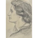 *Rossetti (Dante Gabriel, 1828-1882). Alice Boyd, December 20, 1862, pencil on paper, signed DGR and