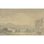 *Becker (E., active 1780-1810). Near Cheltenham, monochrome watercolour on paper, titled in brown