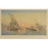 *Wyllie (Harold, 1880-1973). Battle of Quiberon Bay, 1759, & Battle of the Nile, 1798, two hand