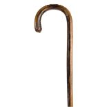 *Walking Stick. Early 20th century Bull's pizzle walking stick, made from a full length bull's