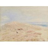 *Goodwin (Albert, 1845-1932). Christchurch from St. Catherine's Hill, Dorset, 1894, watercolour on